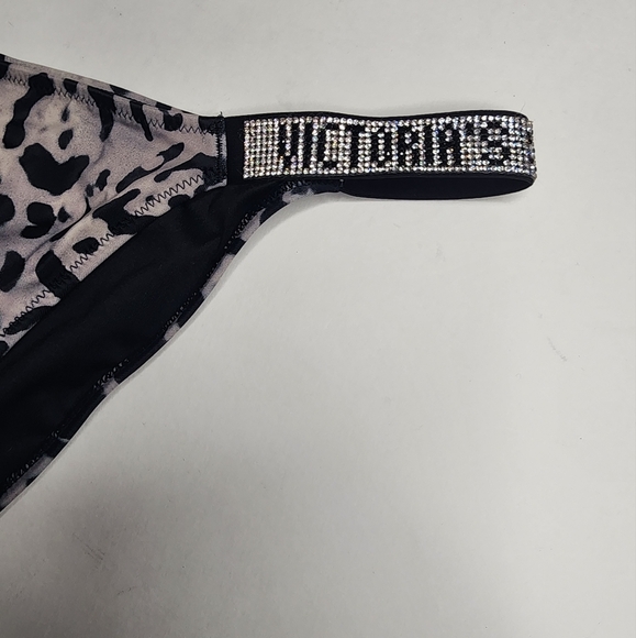 NEW Victorias Secret Bikini Bottoms Size Small Cheeky Shine Strap Leopard - Picture 4 of 9